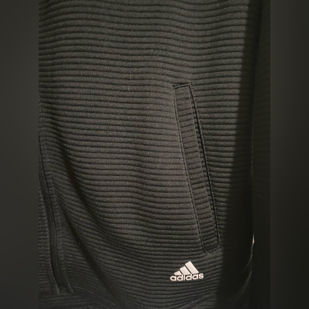 Adidas Black Full-Zip Golf Jacket - Picture 9 of 12